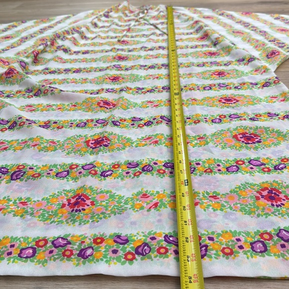 Vintage 70s Kaftan Lord & Taylor Maxi Dress Coverup Mumu Hippie‎ Flower Child - Picture 16 of 16